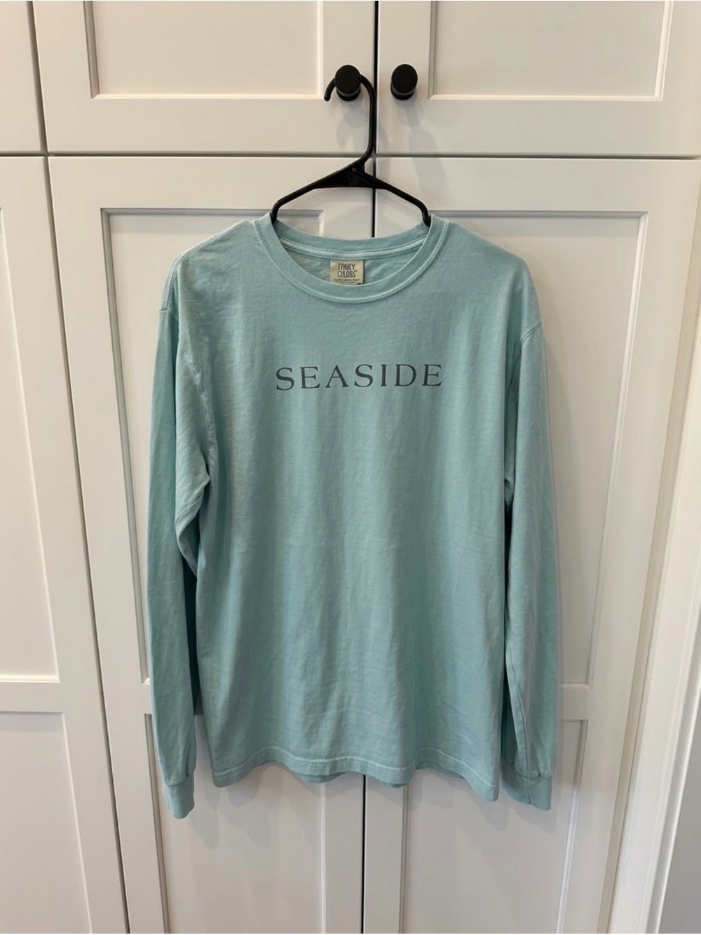 Comfort Colors Seaside Long Sleeve Shirt - Light Aqua
